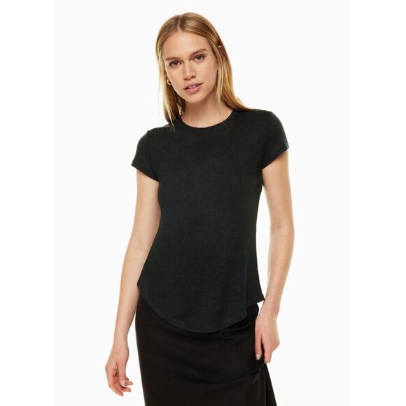 Aritzia GROUP BY BABATON Lifestyle Lilac Linen Blend Jersey T-Shirt Top, Size XS - Picture 11 of 15